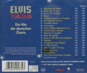 Elvis Presley - die Hits der Deutschen Charts cd 2