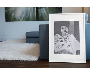 Elvis Presley - Signed Ed Bonja Photo by the TCB band - 30 x 40 San Diego 2