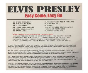 Elvis Presley - Easy Come Easy Go - digipack CD 2