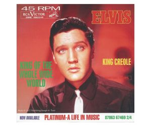 Elvis Presley - King Of The Whole Wide World - King Creole - 45 RPM - Red Vinyl 1