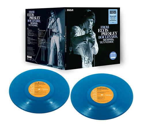 Elvis Presley - from Elvis Presley boulevard blue vinyl - 2 LP - Follow That Dream - FTD blue vinyl