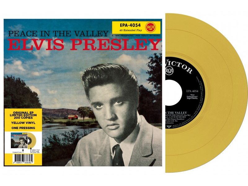 peace in the valley - yellow vinyl - 45 rpm