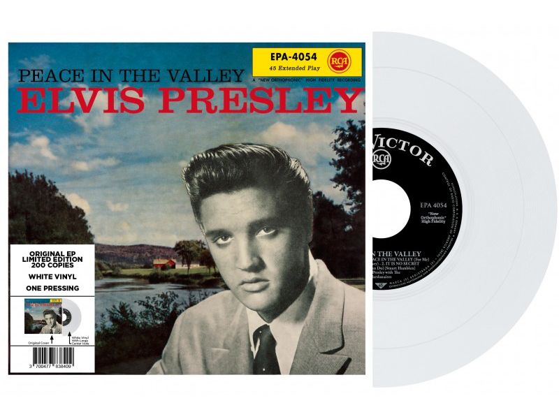 peace in the valley - white vinyl - 45 rpm