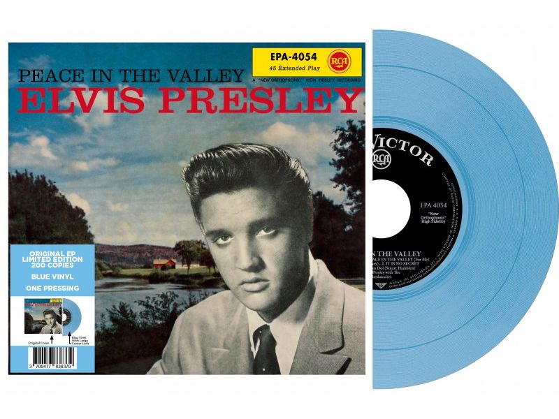 peace in the valley - blue vinyl - 45 rpm