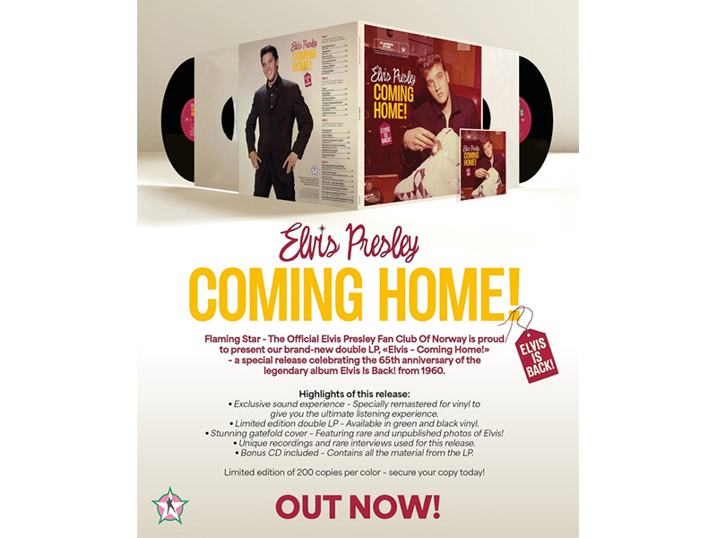 coming home - 2 lp - limited to 200 copies - black vinyl