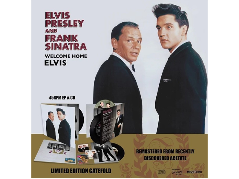 welcome home Elvis - Elvis Presley & Frank Sinatra - EP single & cd - black vinyl
