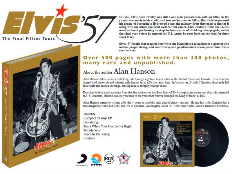 Elvis 57 the final fifties tours book + single + bonus cd
