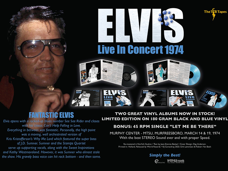 Murfreesboro 1974 March 14 & 19 1974 2 lp + 45 RPM - blue & black vinyl