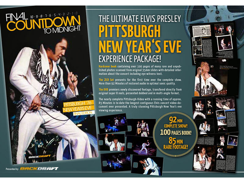 Elvis Presley - The Final Countdown To Midnight - deluxe book + 2 CD + DVD