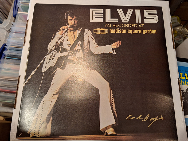 Elvis Presley - Madison Square Garden - LP - Signed by Ed Bonja