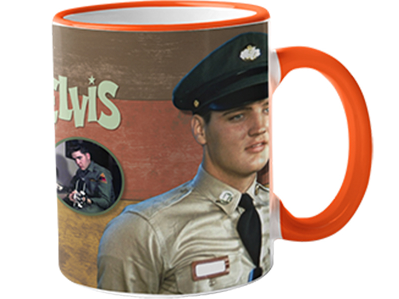 Elvis Presley - Koffie Mok - Army