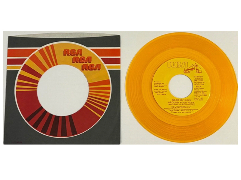 Elvis Presley - I Was The One - 45 RPM - Promo Single Yellow Vinyl