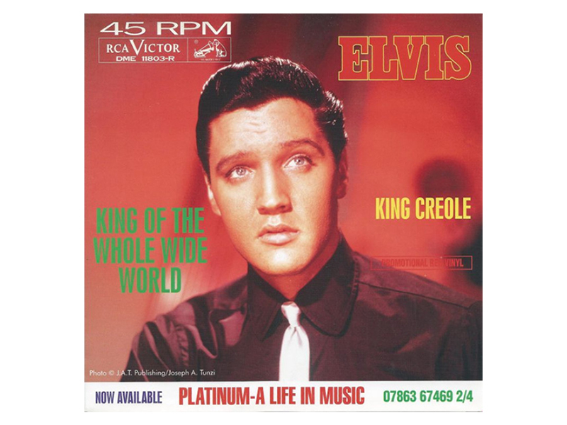 Elvis Presley - King Of The Whole Wide World - King Creole - 45 RPM - Red Vinyl