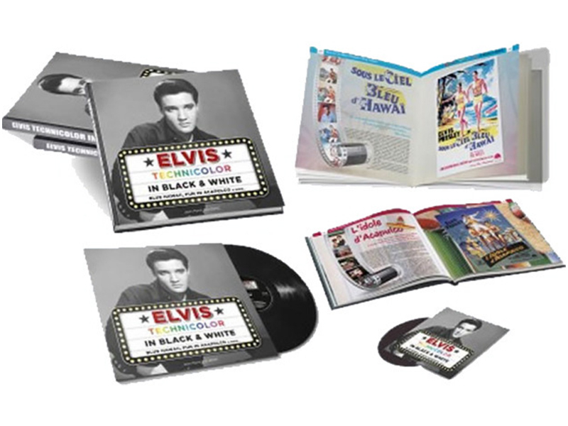 Elvis Presley - Technicolor In Black In White - Book + 10 inch record + CD