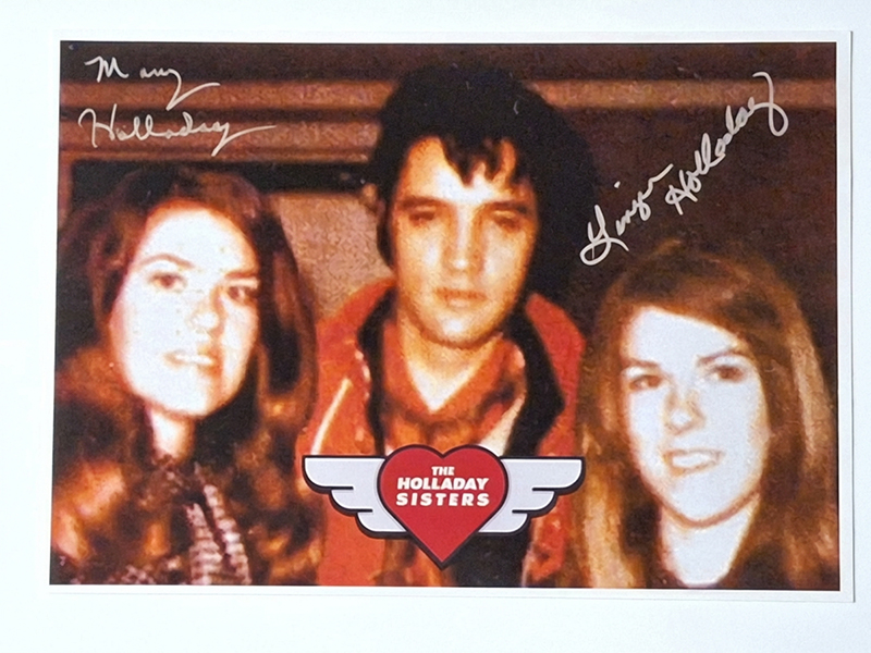Elvis Presley - The Holladay Sisters - Signed Photo