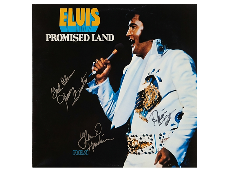 Elvis Presley - TCB Band Signed Record LP - Promised Land