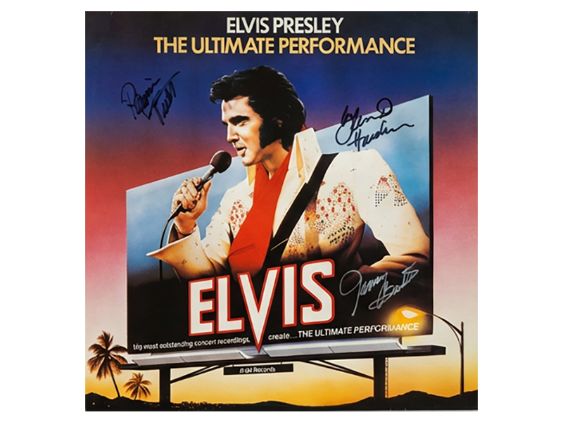 Elvis Presley - TCB Band Signed Record LP - The Ultimate Performance
