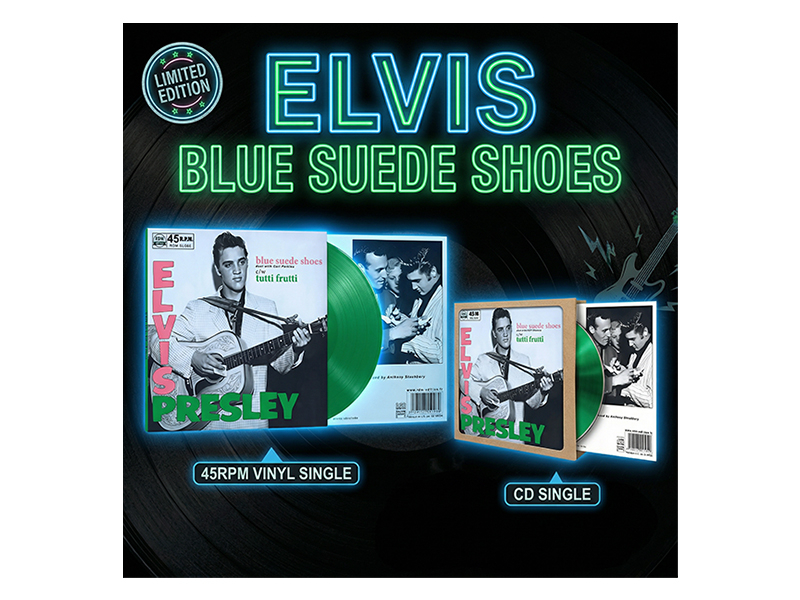 Elvis Presley - Blue Suede Shoes - 45 RPM + CD Duet With Carl Perkins