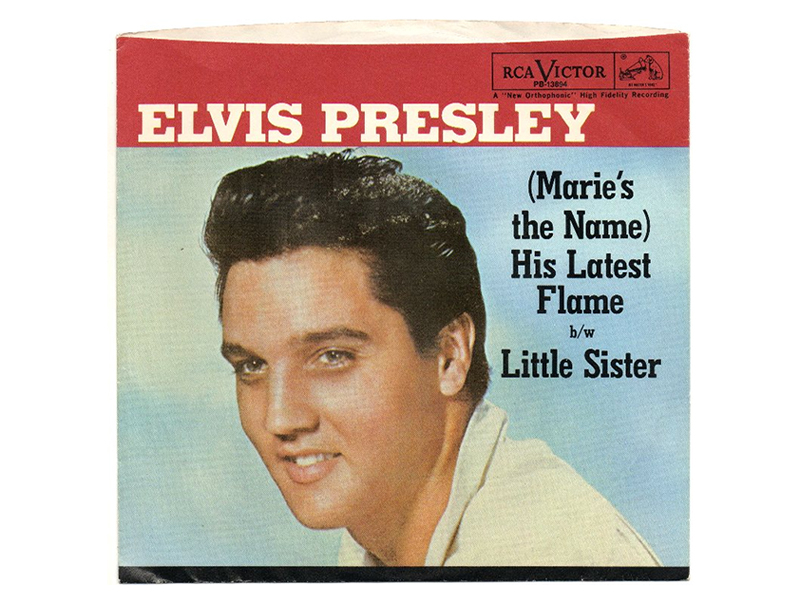 Elvis Presley - (Marie's The Name) His Latest Flame - Little Sister - 45 USA