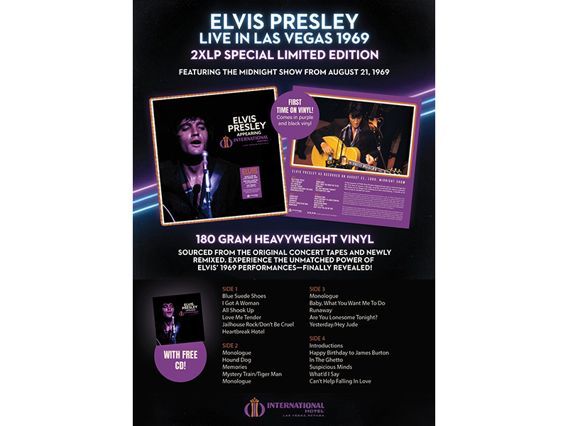 Elvis Presley - Live In Las Vegas 1969 - 2 LP
