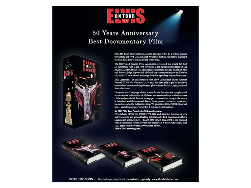 Elvis Presley - Elvis On Tour - 3 Book Set