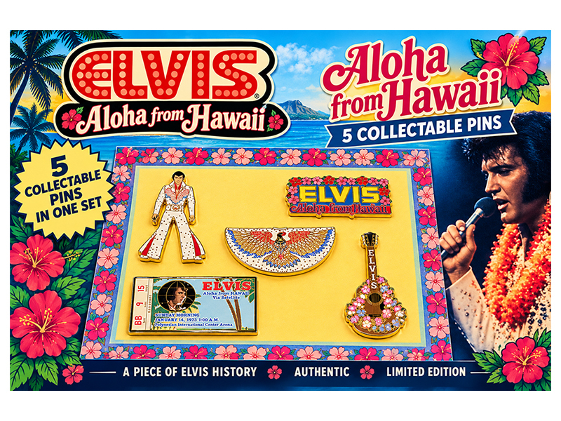 Elvis Presley - Aloha From Hawaii - Collectable Pin Set